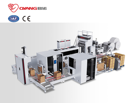 OYANG Machinery Smart17 260S AIA Akıllı Otomasyon Kağıt Torba Üretimi Alışveriş Kağıt Çanta Yapma Makinesi 
