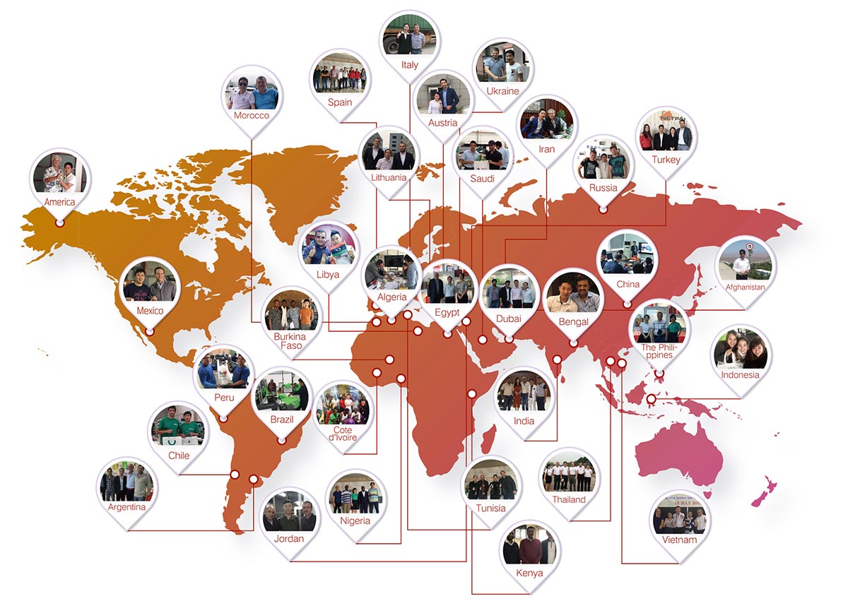 120 ülkede+ 3000\'den fazla müşteri